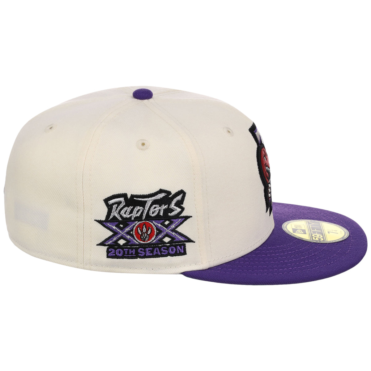Toronto Raptors NBA Chrome OTC New Era 59FIFTY (Chrome/Purple)