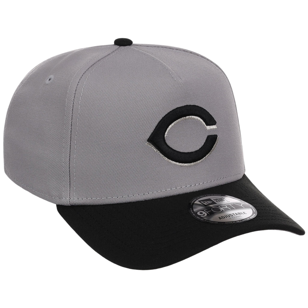 Cincinnati Reds MLB Gray x Black FASHION CORE New Era 9FORTY A-Frame