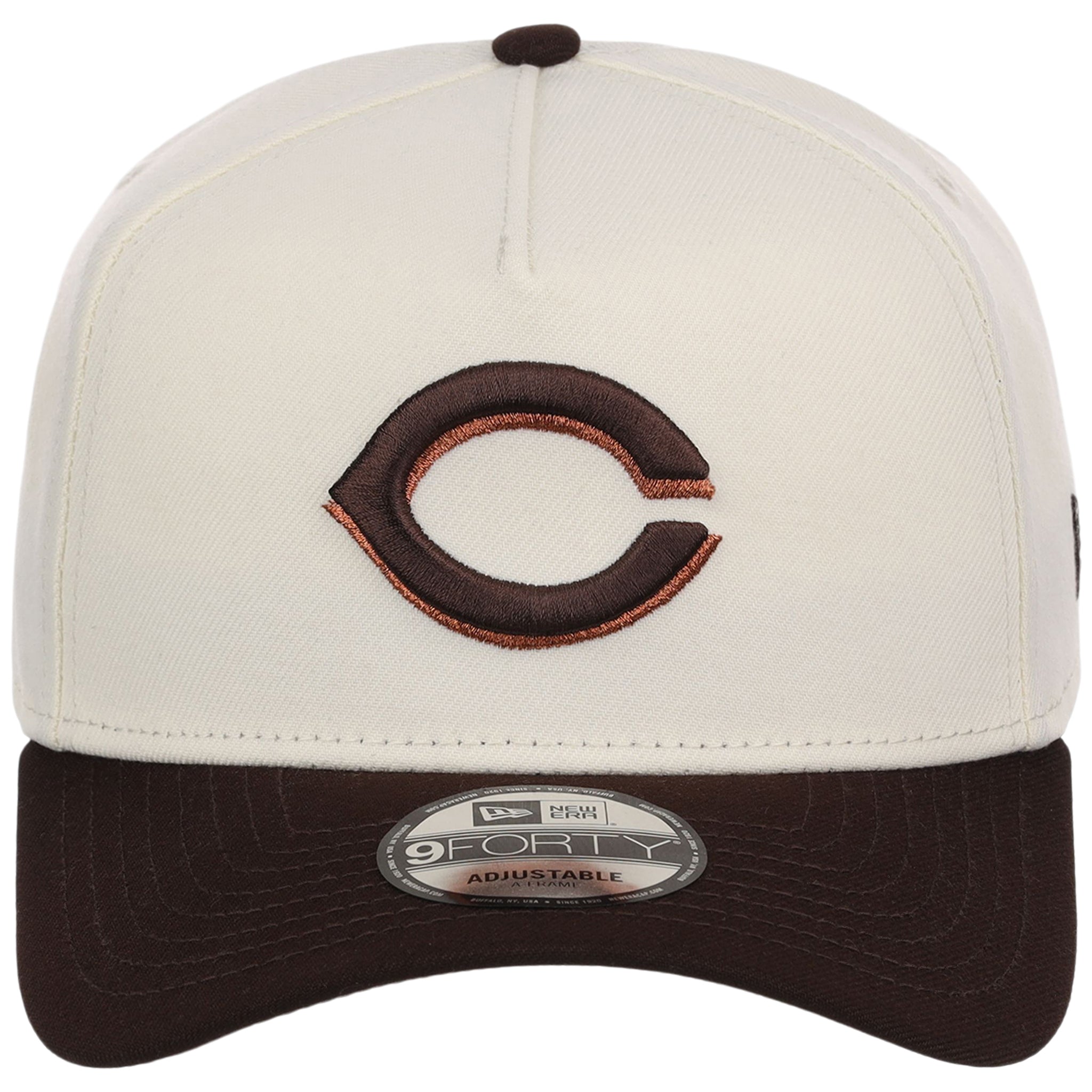 Cincinnati Reds MLB Chrome x Burnt Wood FASHION CORE New Era 9FORTY A-Frame