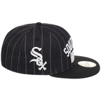 Chicago White Sox (Pinstripe/Black) Chicago Southside Crown the City New Era 59FIFTY