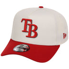 Tampa Bay Rays MLB Chrome x Red FASHION CORE New Era 9FORTY A-Frame