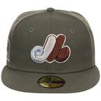 Montreal Expos MLB Olive Alloy New Era 59FIFTY