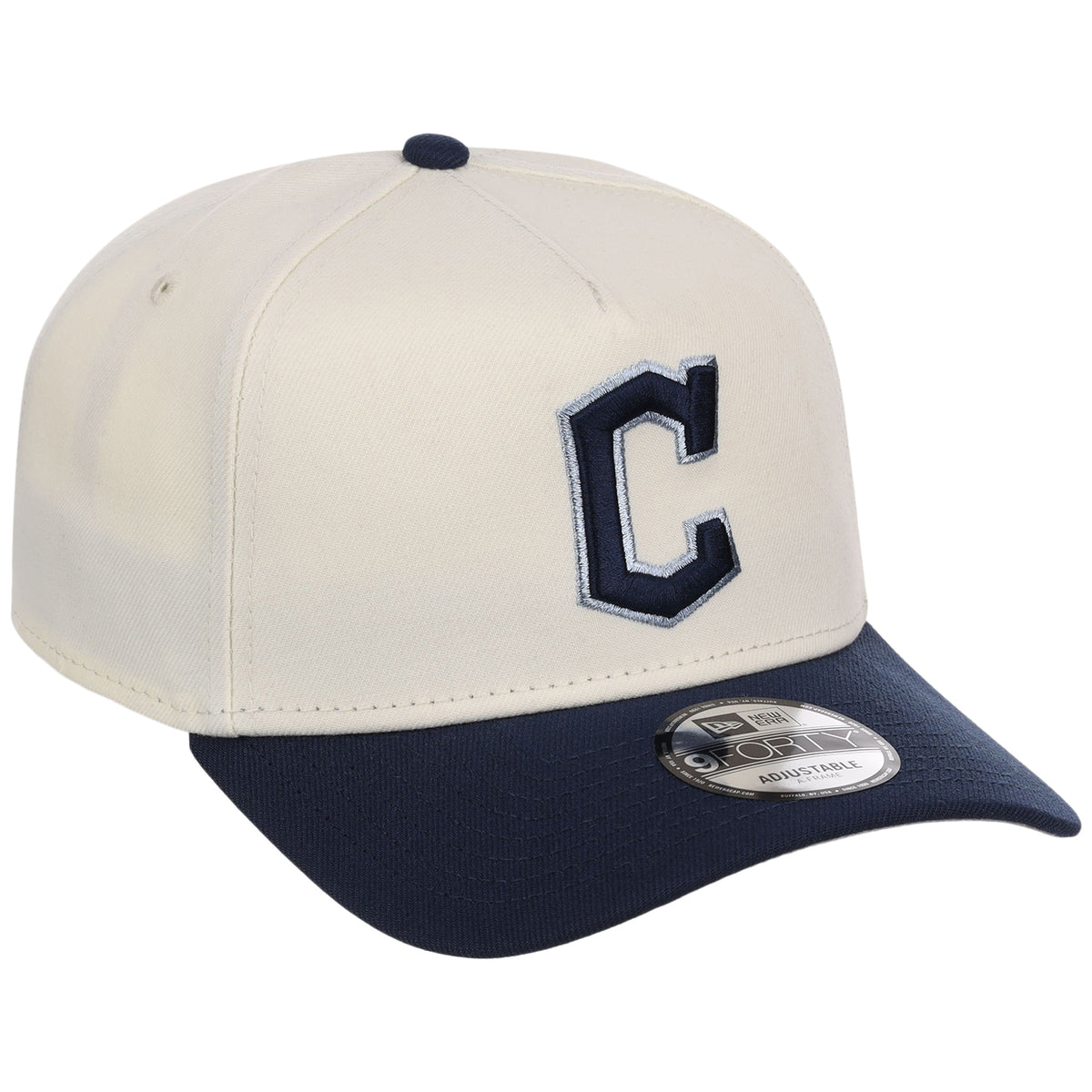 Cleveland Guardians MLB Chrome x Navy FASHION CORE New Era 9FORTY A-Frame
