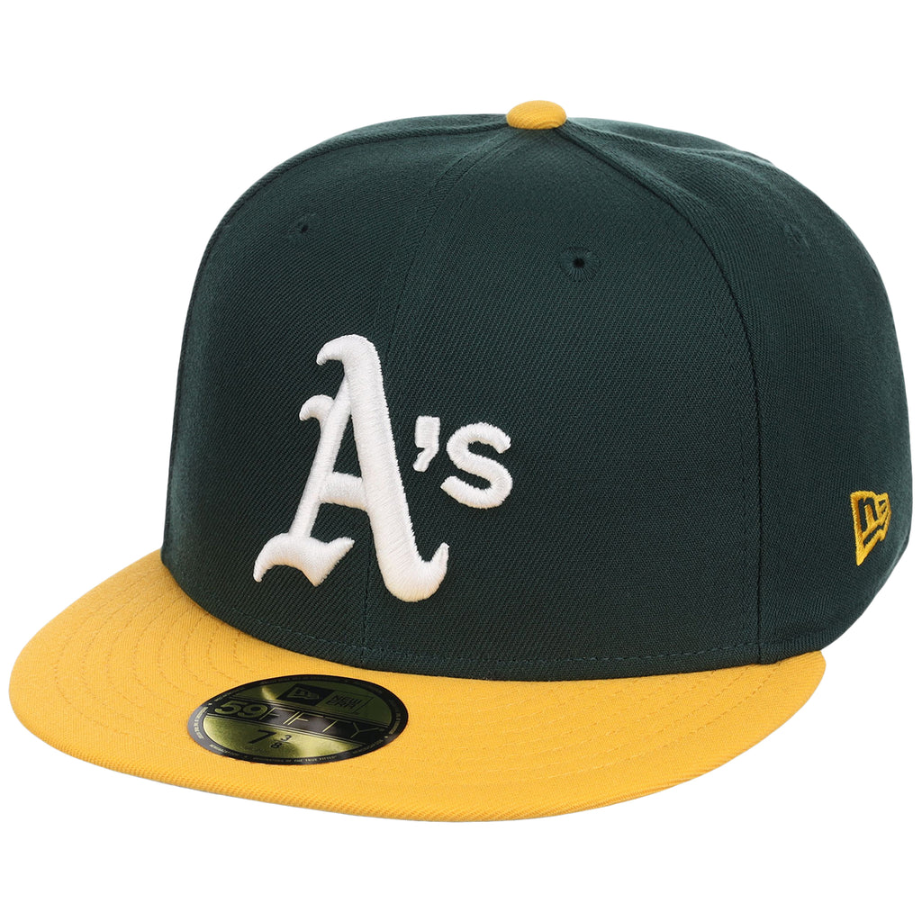 Oakland Athletics MLB Cooperstown Authentic Collection New Era 59FIFTY (Green/Yellow)