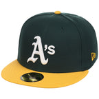 Oakland Athletics MLB Cooperstown Authentic Collection New Era 59FIFTY (Green/Yellow)