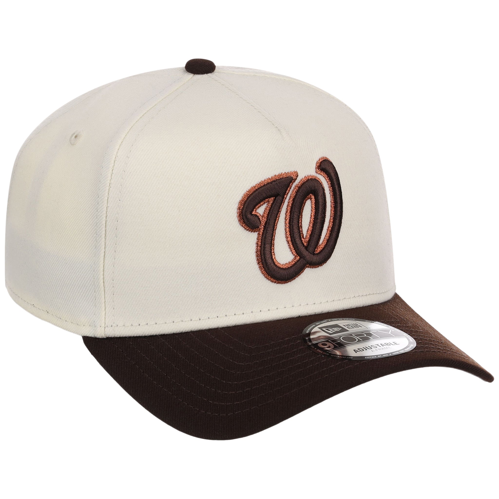 Washington Nationals MLB Chrome x Burnt Wood FASHION CORE New Era 9FORTY A-Frame