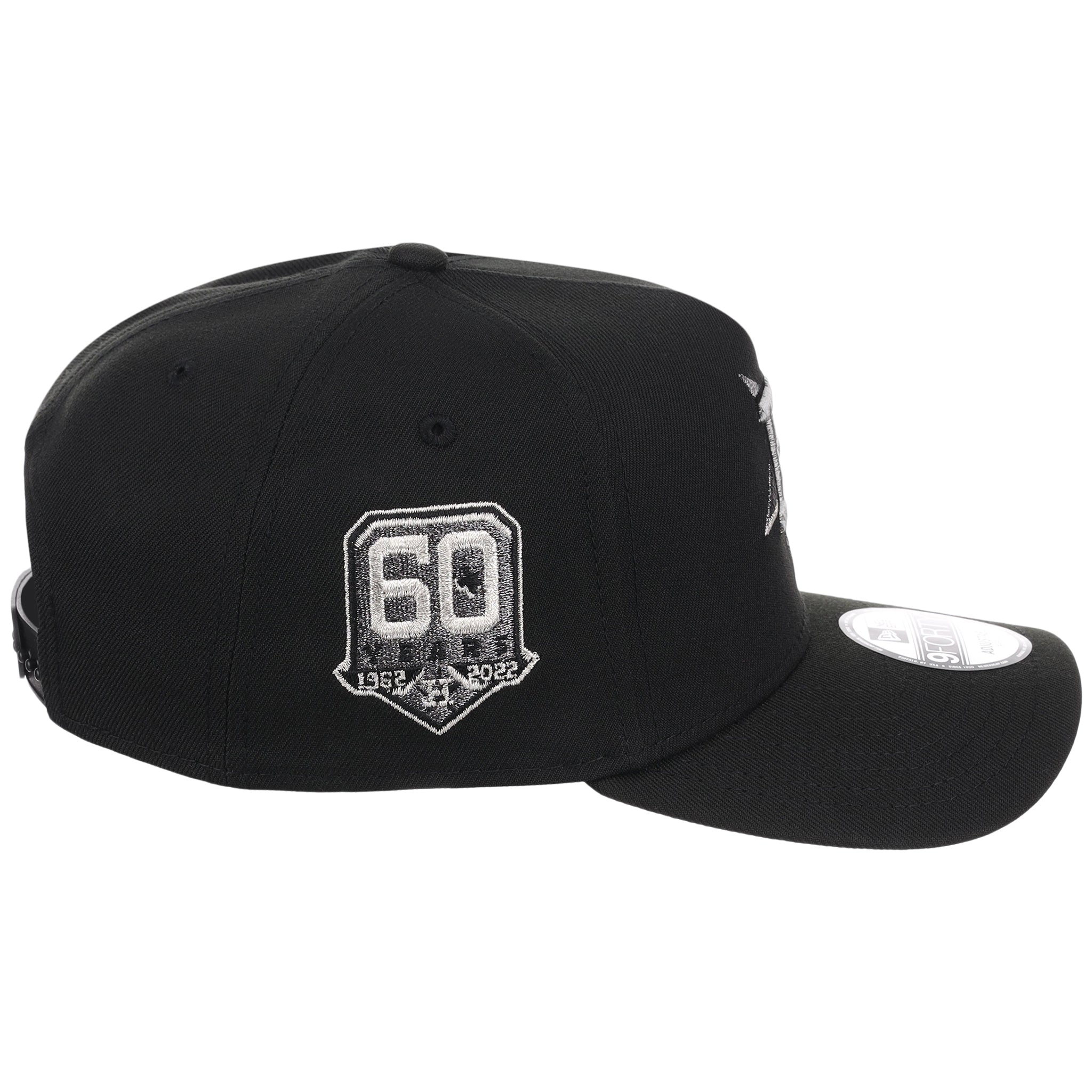 Houston Astros MLB Flipmode 2.0 Liquid Titanium New Era 9FORTY A-Frame (Black/Black/Gray)