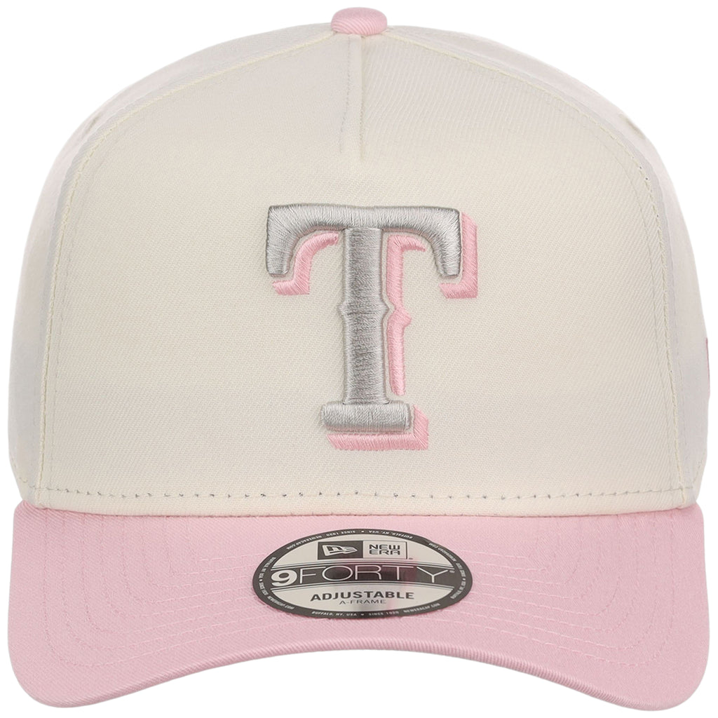 Texas Rangers MLB Chrome x Pink FASHION CORE New Era 9FORTY A-Frame