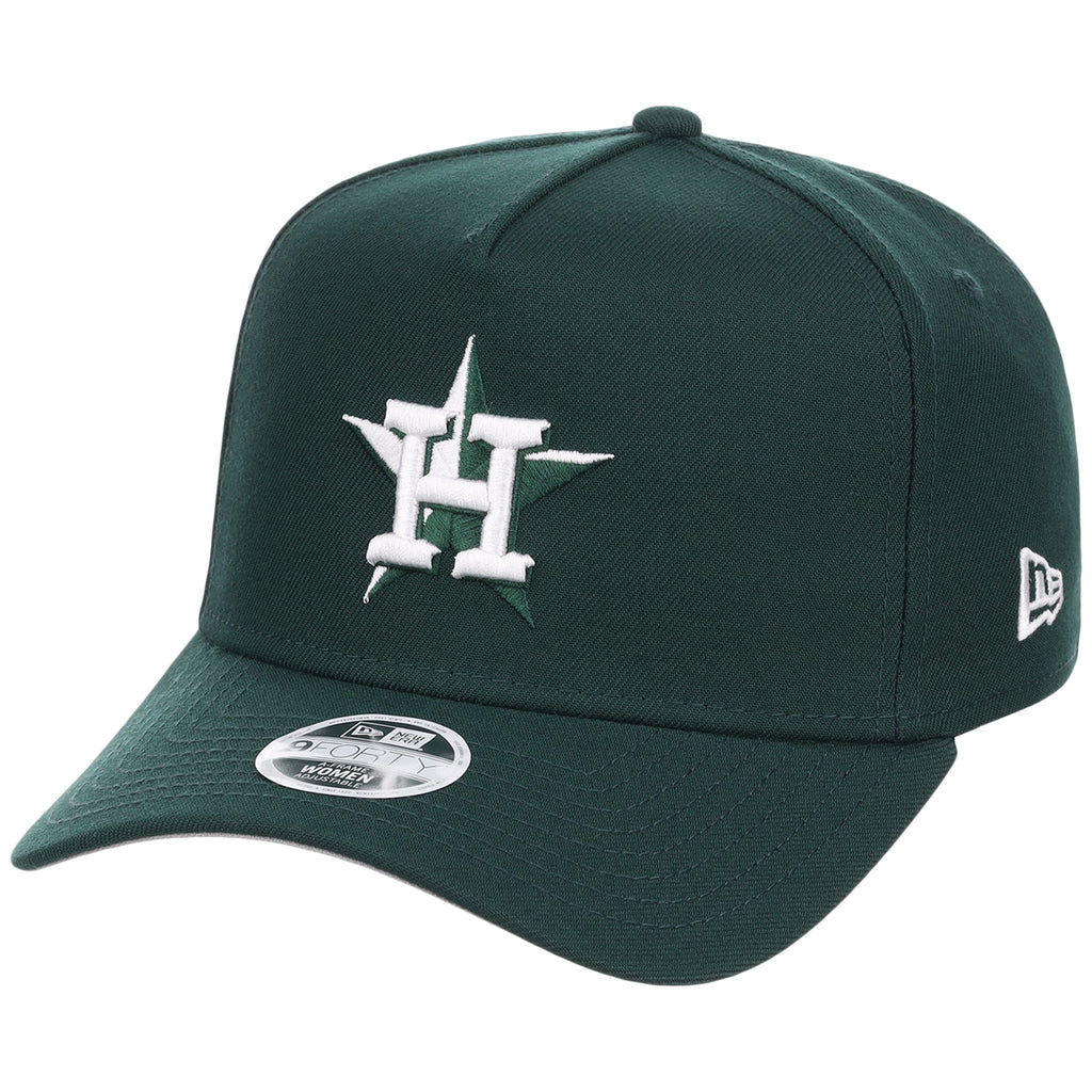 Houston Astros Women's New Era 9FORTY Dark Green A-Frame