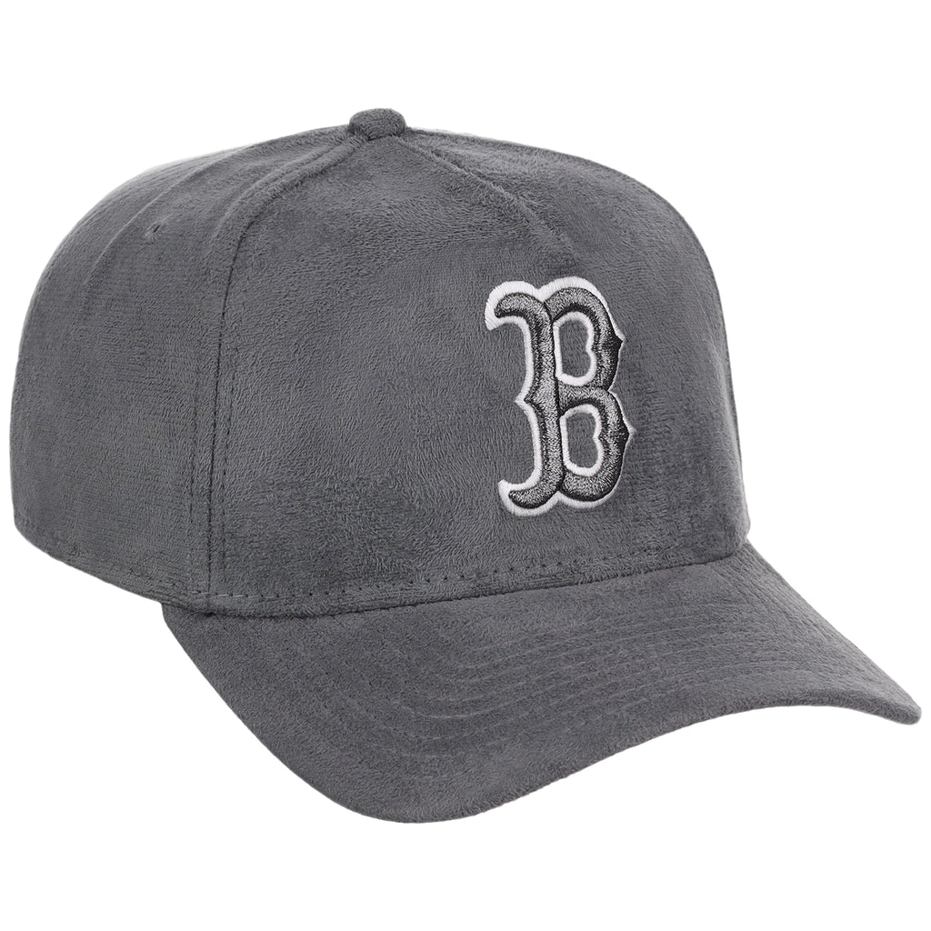 Boston Red Sox MLB Gray x Suede FASHION CORE New Era 9FORTY A-Frame