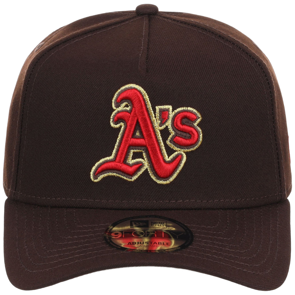 Oakland Athletics MLB Burnt Wood FASHION CORE New Era 9FORTY A-Frame
