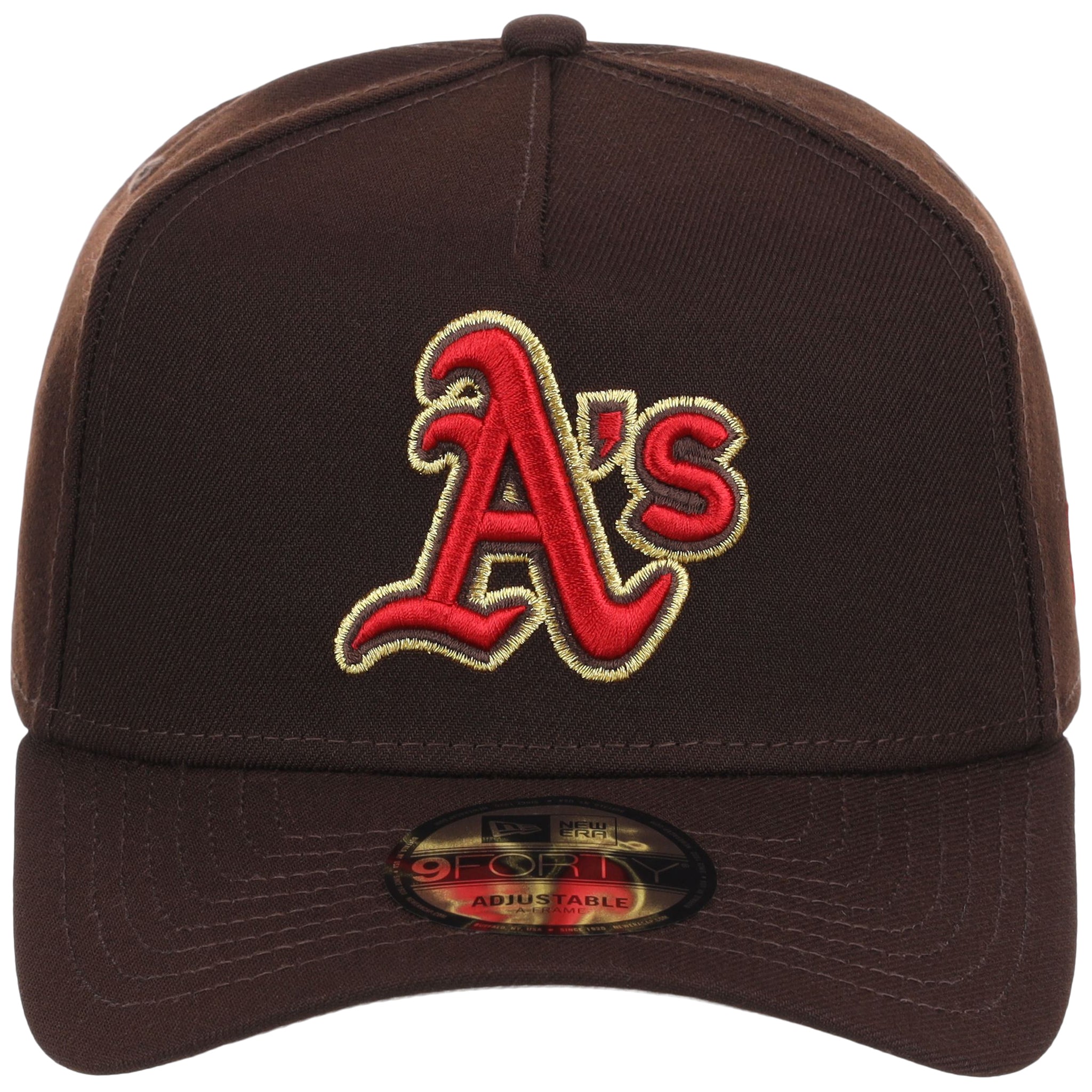 Oakland Athletics MLB Burnt Wood FASHION CORE New Era 9FORTY A-Frame