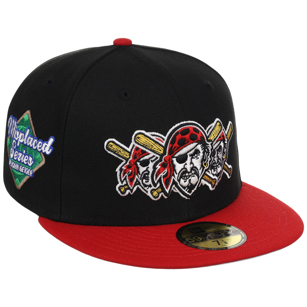 Pittsburgh Pirates MLB x John Geiger 'Misplaced Series' 2.0 New Era 59FIFTY (Black/Red)