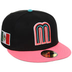 Mexico MLB United by Baseball New Era 59FIFTY (Black/Pink)
