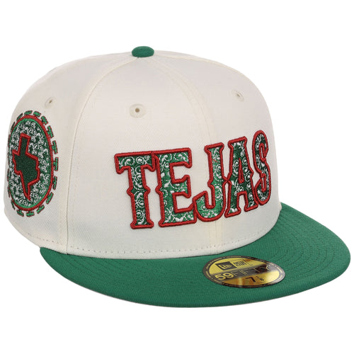 Texas Rangers Dallas Crown the City New Era 59FIFTY (Chrome/Kelly Green)