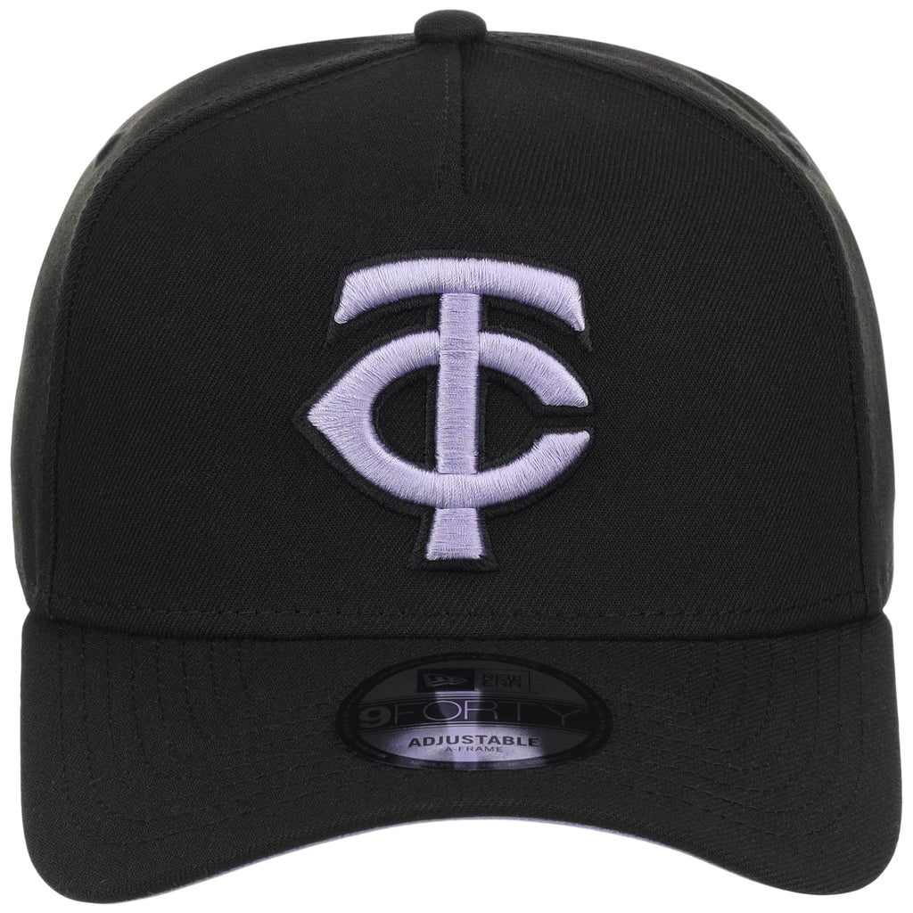 Minnesota Twins MLB Black x Lavender FASHION CORE New Era 9FORTY A-Frame