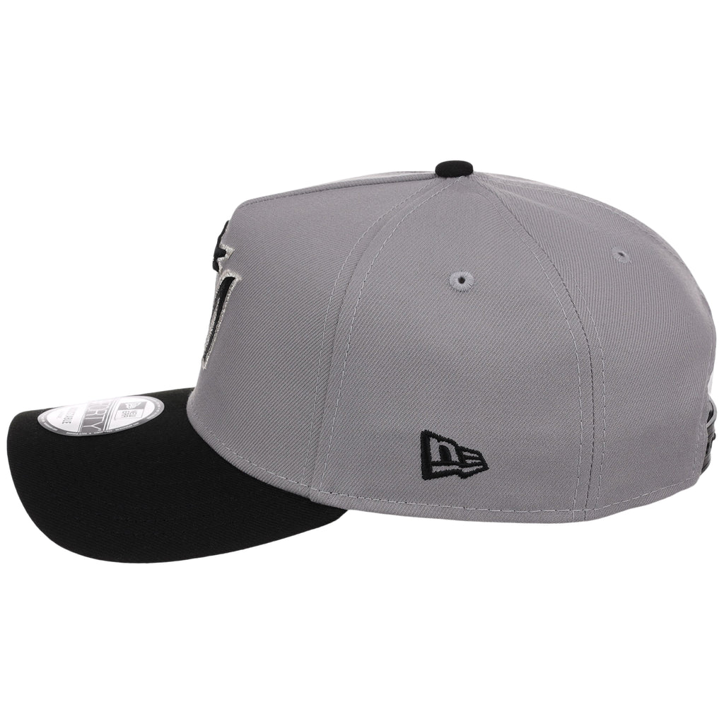 Miami Marlins MLB Gray x Black FASHION CORE New Era 9FORTY A-Frame