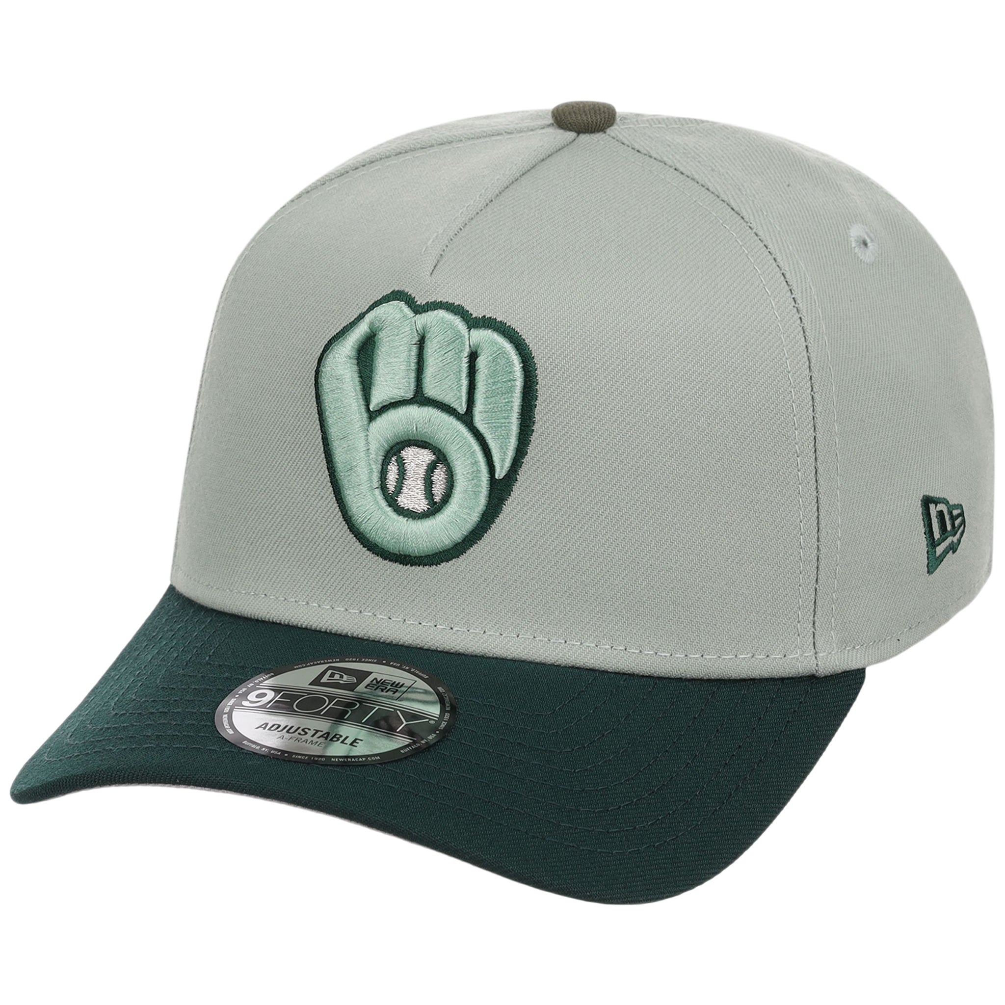 Milwaukee Brewers MLB Everest x Dark Green FASHION CORE New Era 9FORTY A-Frame