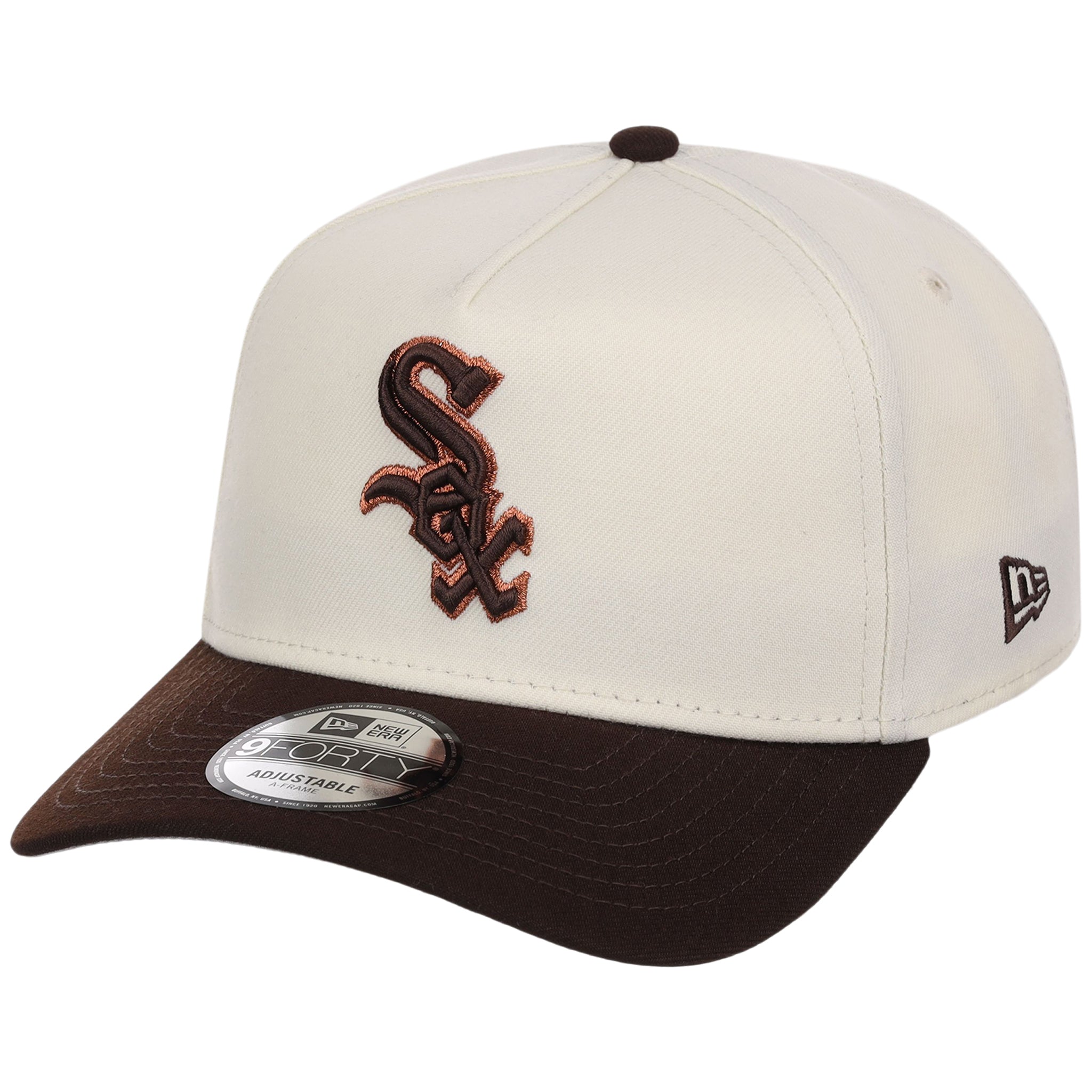 Chicago White Sox MLB Chrome x Burnt Wood FASHION CORE New Era 9FORTY A-Frame