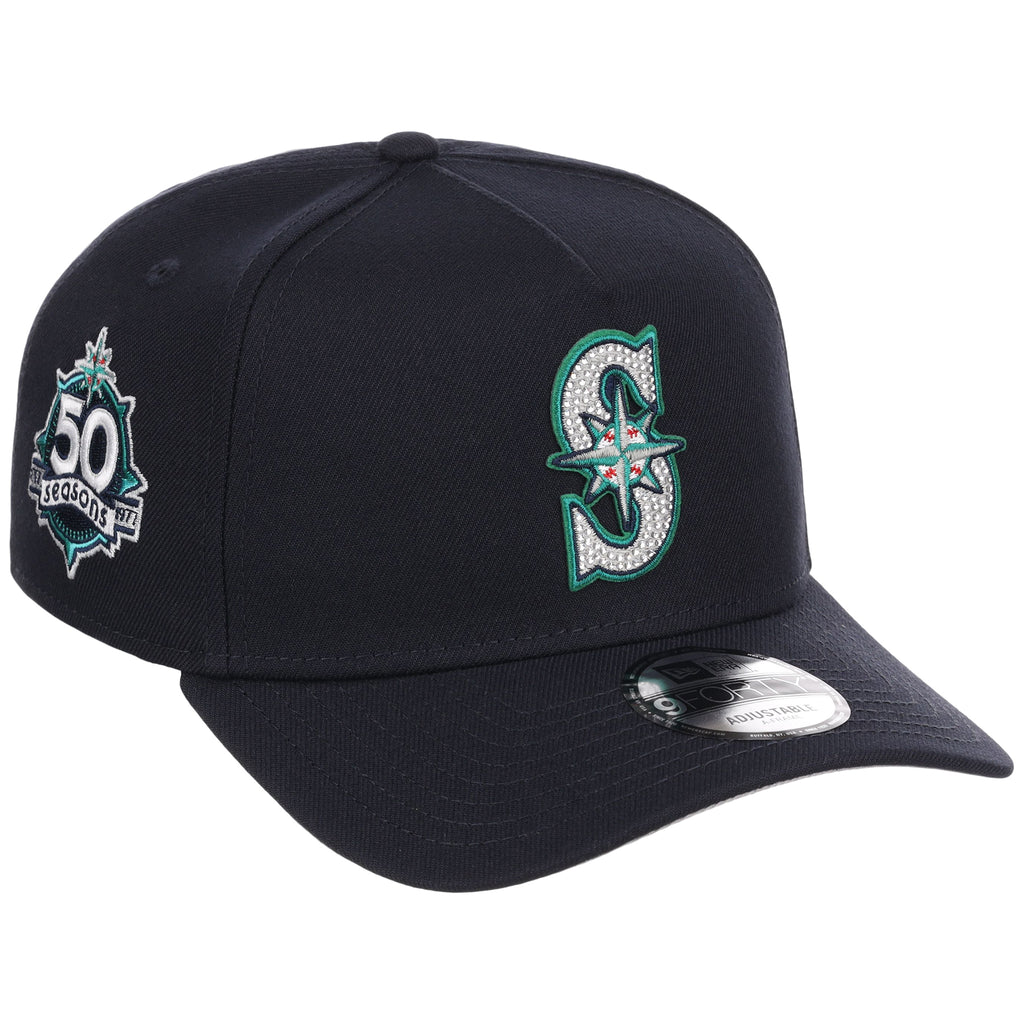 Seattle Mariners MLB Diamond Bling New Era 9FORTY A-Frame