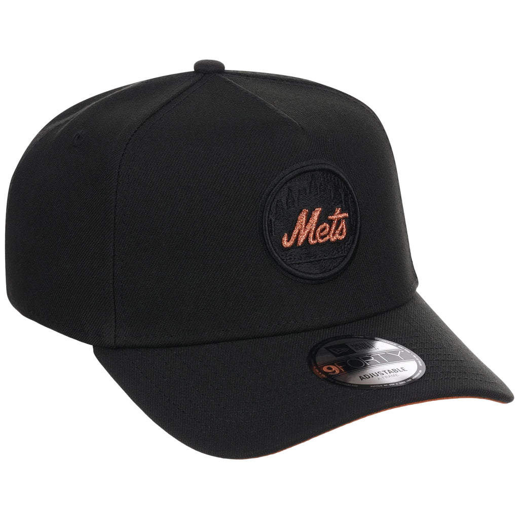 New York Mets MLB Black x Rust FASHION CORE New Era 9FORTY A-Frame