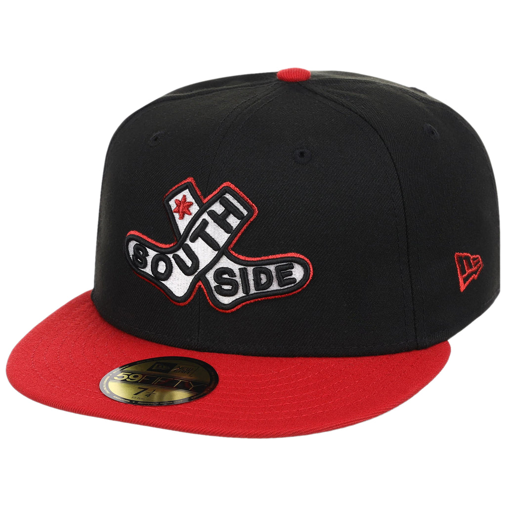 Chicago White Sox (Black/Red) Chicago Southside Crown the City New Era 59FIFTY