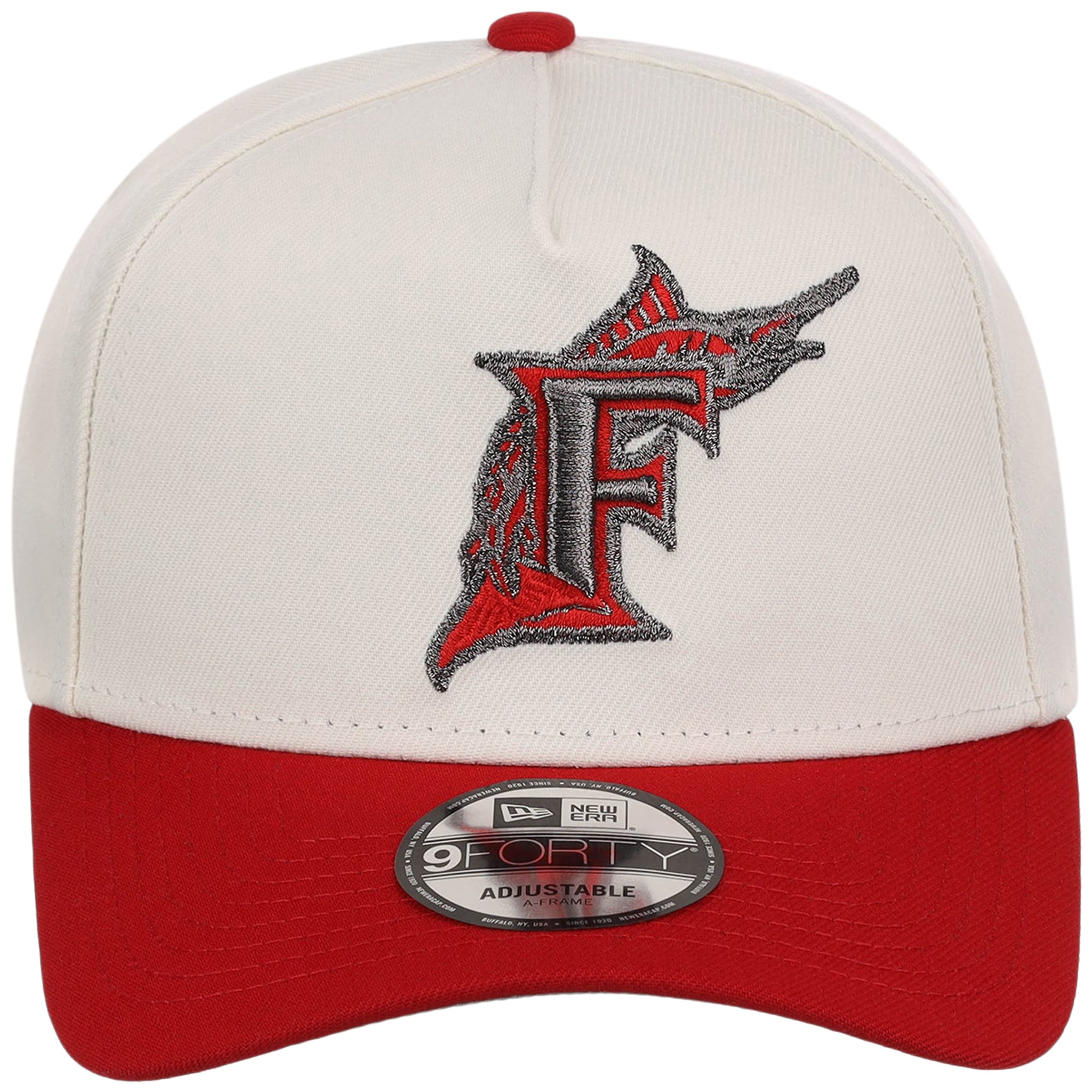 Miami Marlins MLB Chrome x Red FASHION CORE New Era 9FORTY A-Frame