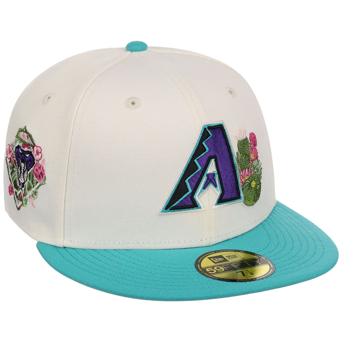 Arizona Diamondbacks Phoenix Crown the City New Era 59FIFTY (Chrome/Teal)