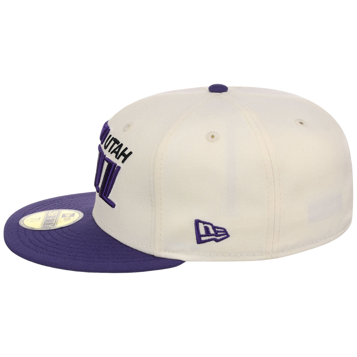 Utah Jazz NBA Chrome OTC New Era 59FIFTY (Chrome/Purple)