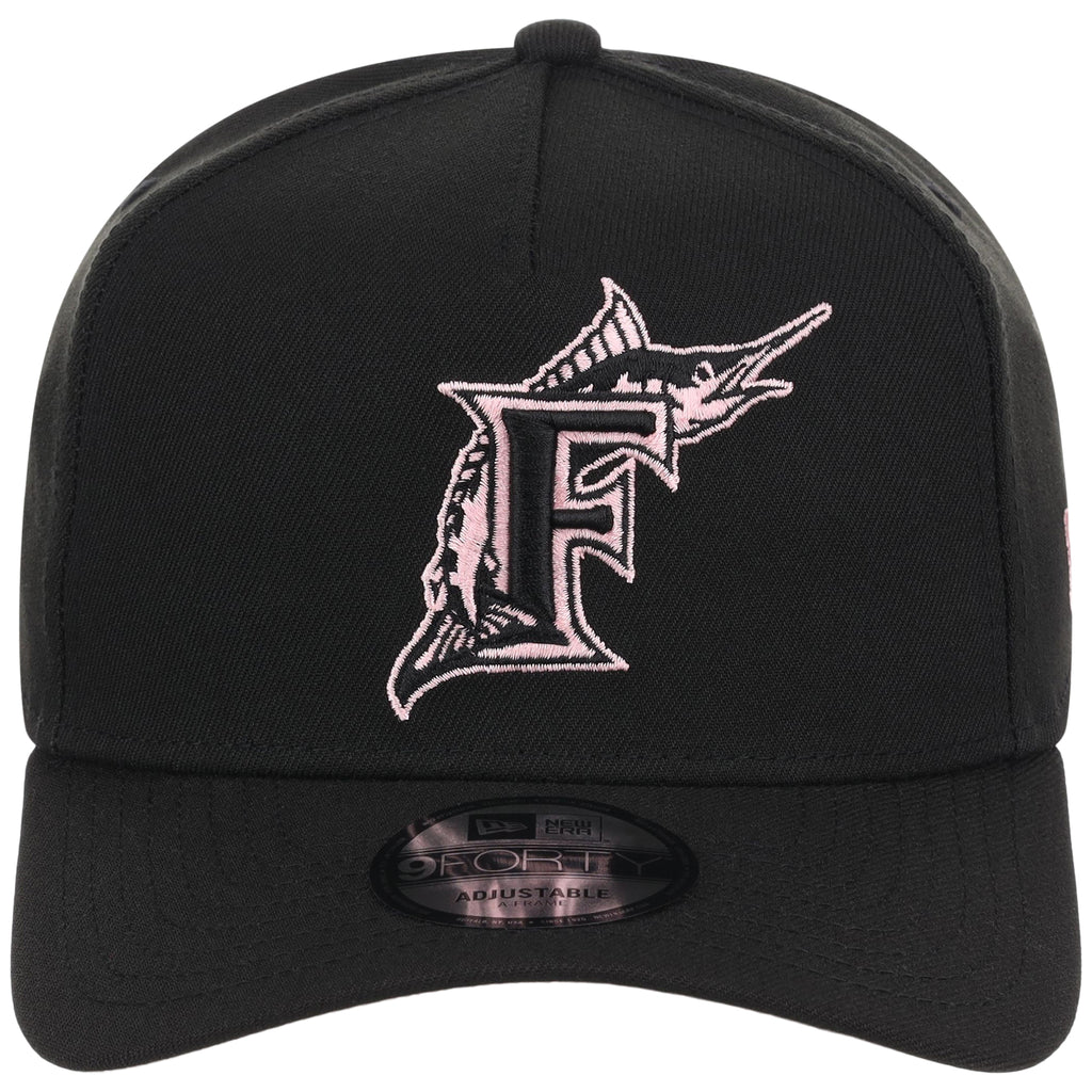 Miami Marlins MLB Black x Pink FASHION CORE New Era 9FORTY A-Frame