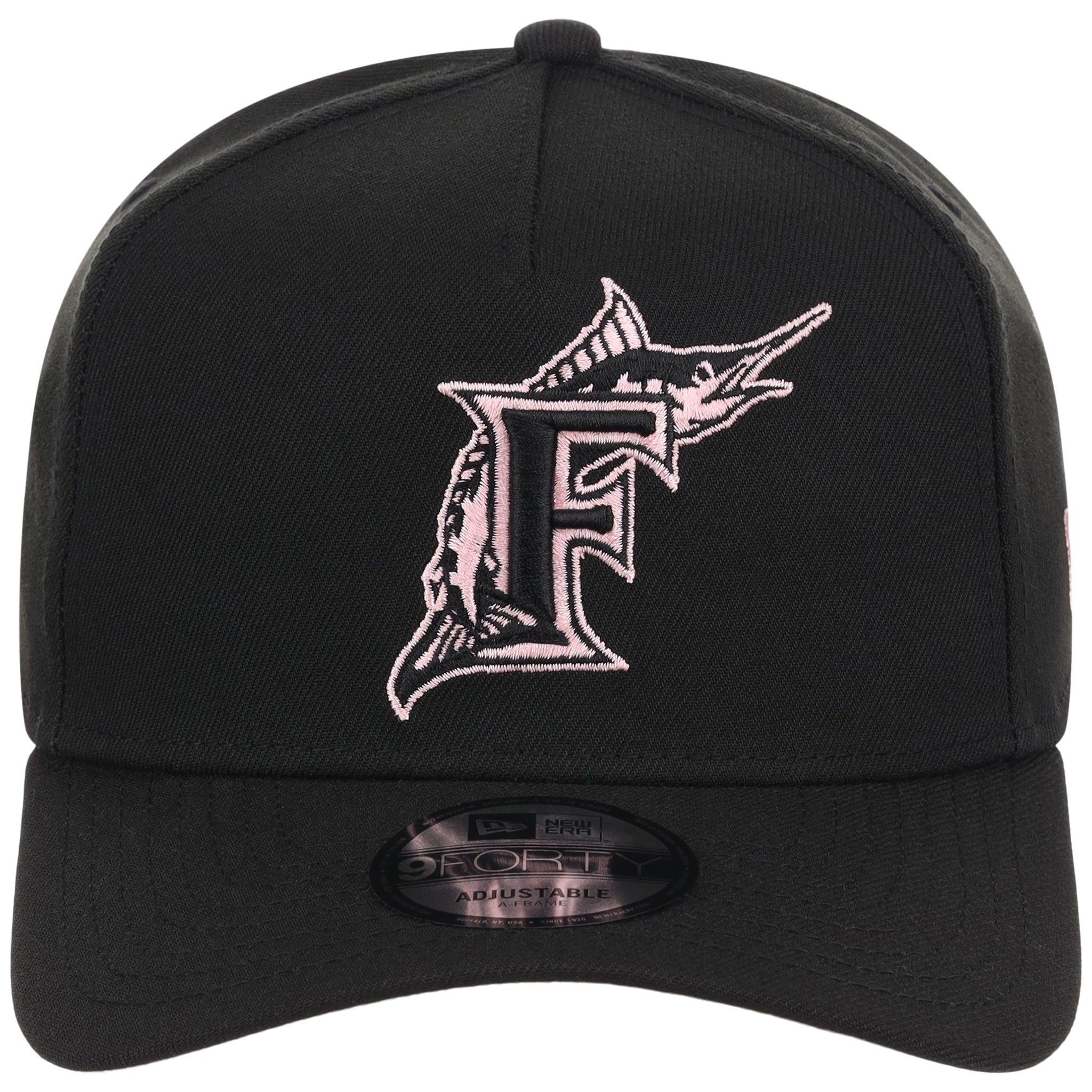 Miami Marlins MLB Black x Pink FASHION CORE New Era 9FORTY A-Frame