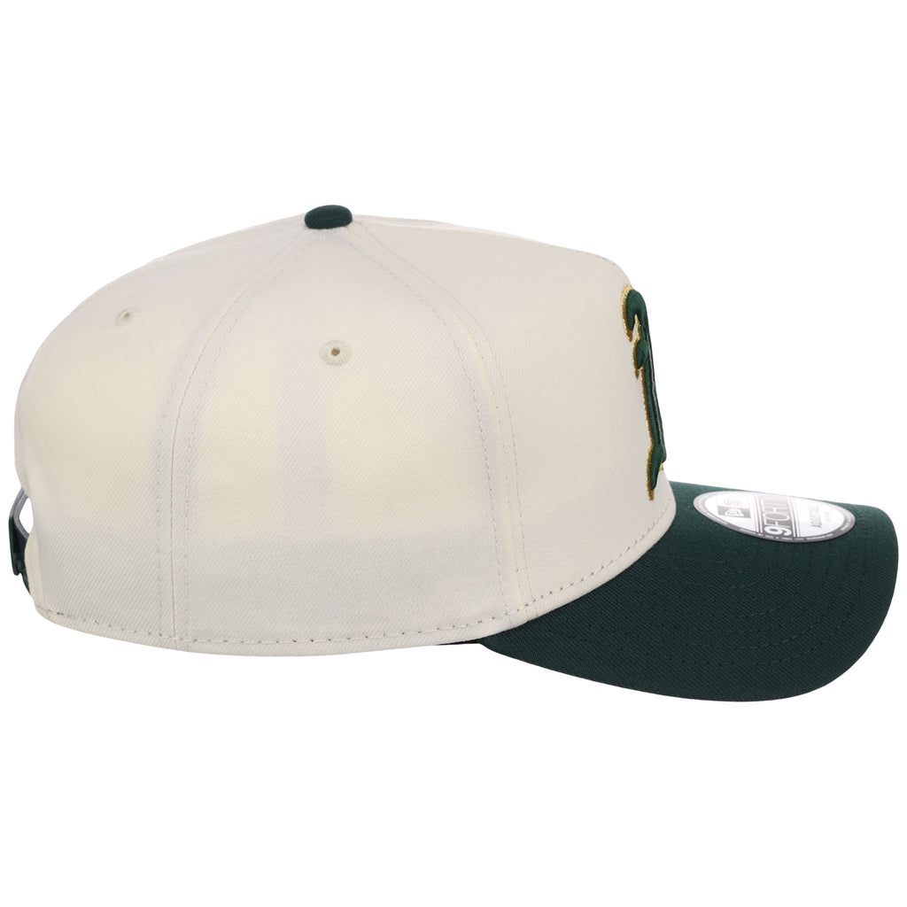 Oakland Athletics MLB Chrome x Dark Green FASHION CORE New Era 9FORTY A-Frame