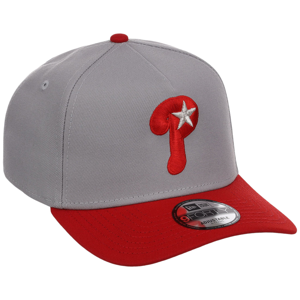 Philadelphia Phillies MLB Gray OTC FASHION CORE New Era 9FORTY A-Frame