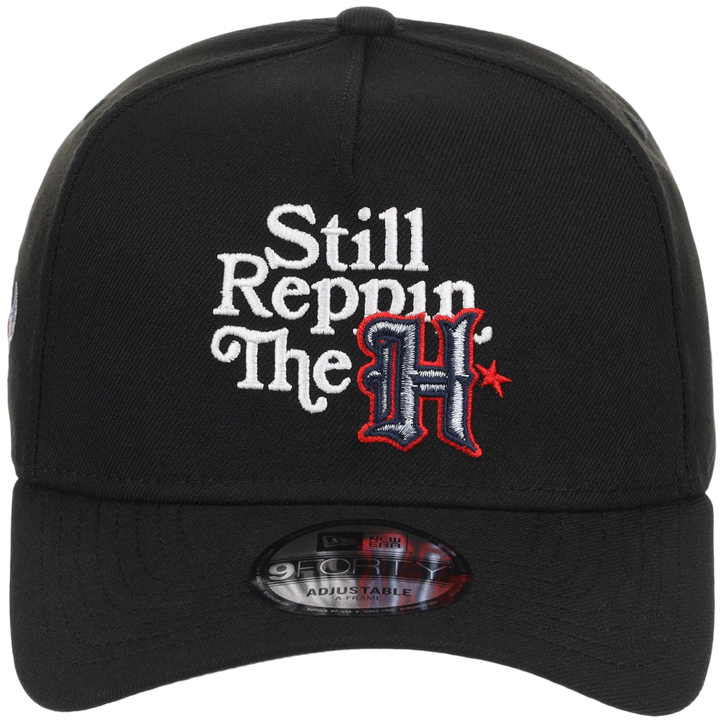 Houston Texans 'Still Reppin' (Black/Black) Houston Crown the City New Era 9FORTY A-Frame