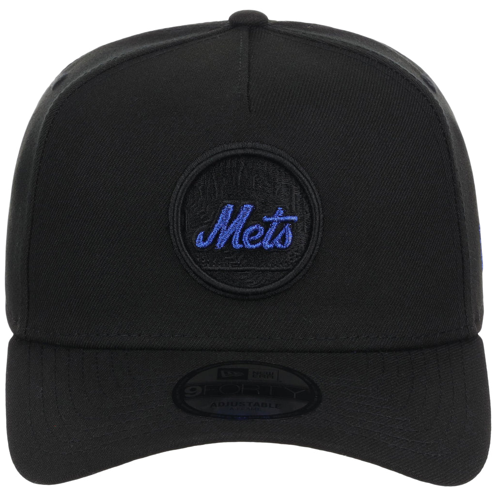 New York Mets MLB Black x Royal FASHION CORE New Era 9FORTY A-Frame