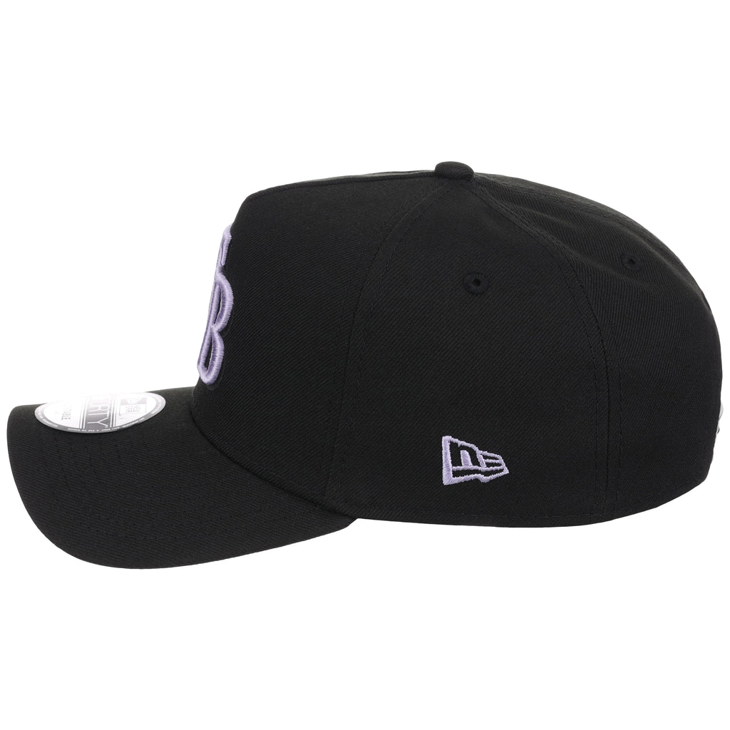 Tampa Bay Rays MLB Black x Lavender FASHION CORE New Era 9FORTY A-Frame
