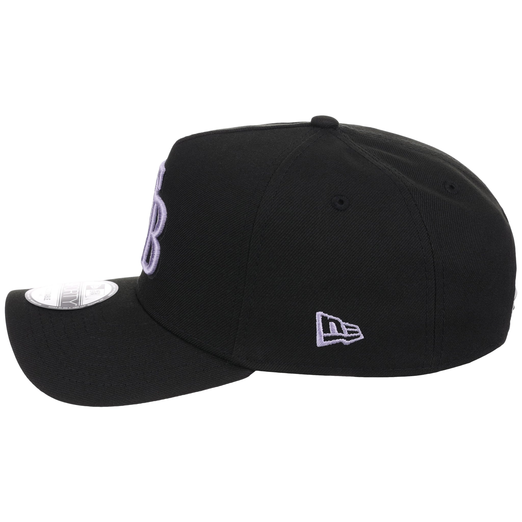 Tampa Bay Rays MLB Black x Lavender FASHION CORE New Era 9FORTY A-Frame