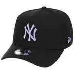 New York Yankees MLB Black x Lavender FASHION CORE New Era 9FORTY A-Frame