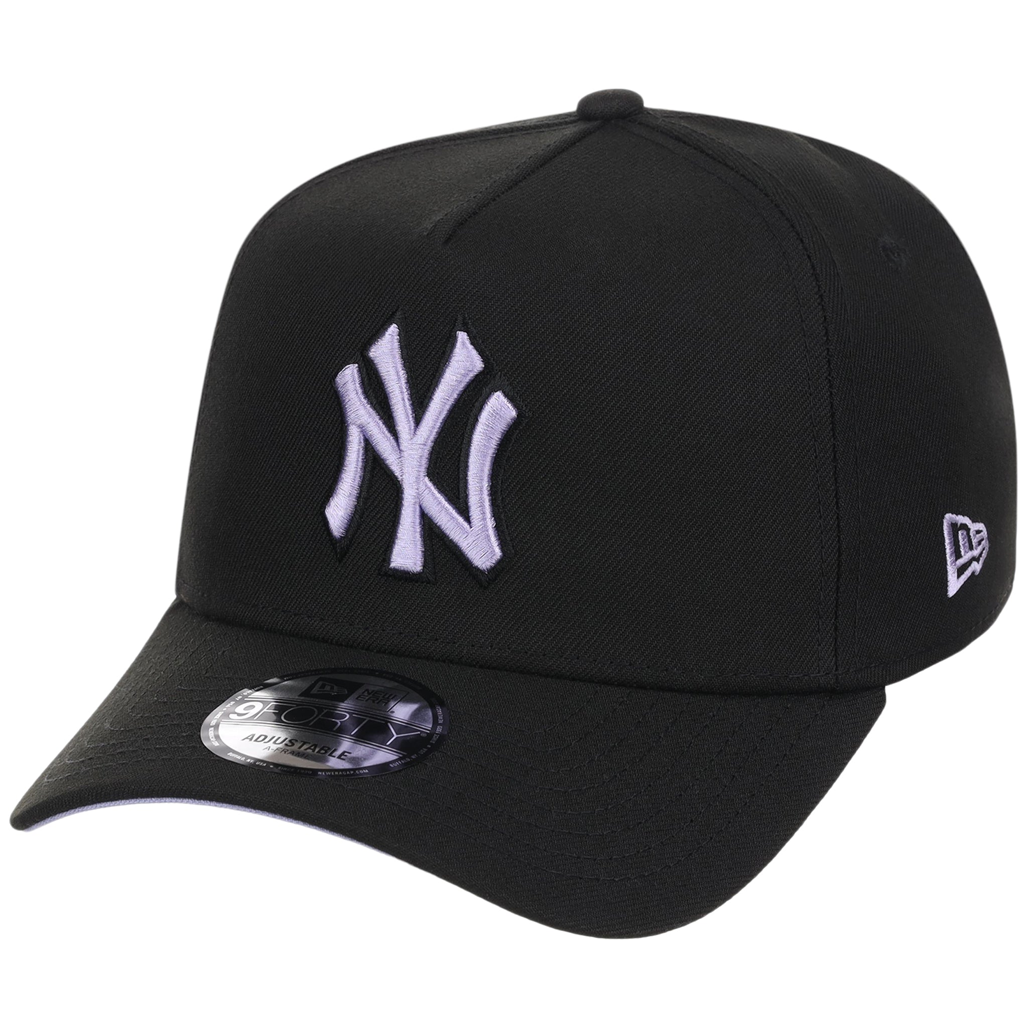 New York Yankees MLB Black x Lavender FASHION CORE New Era 9FORTY A-Frame