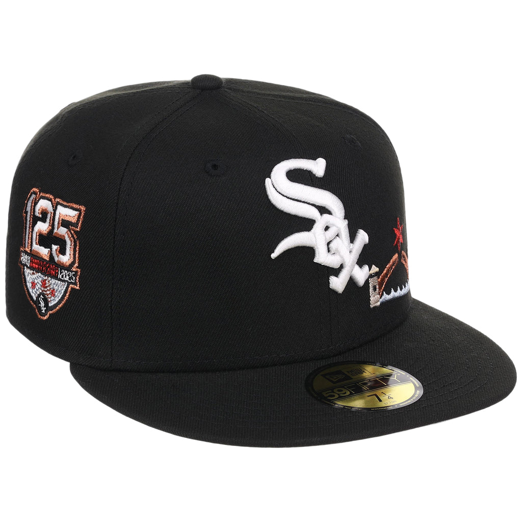 Chicago White Sox (Black/Black) Chicago Southside Crown the City New Era 59FIFTY