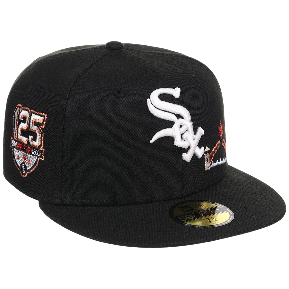 Chicago White Sox (Black/Black) Chicago Southside Crown the City New Era 59FIFTY