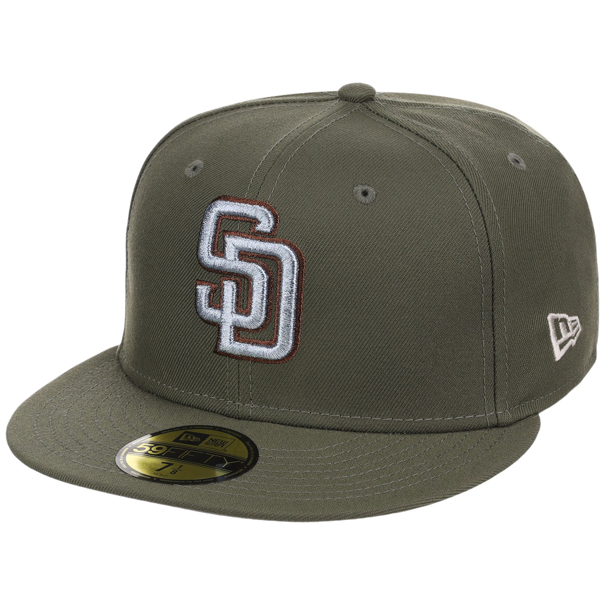 San Diego Padres MLB Olive Alloy New Era 59FIFTY