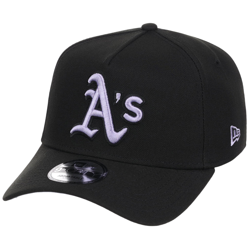 Oakland Athletics MLB Black x Lavender FASHION CORE New Era 9FORTY A-Frame
