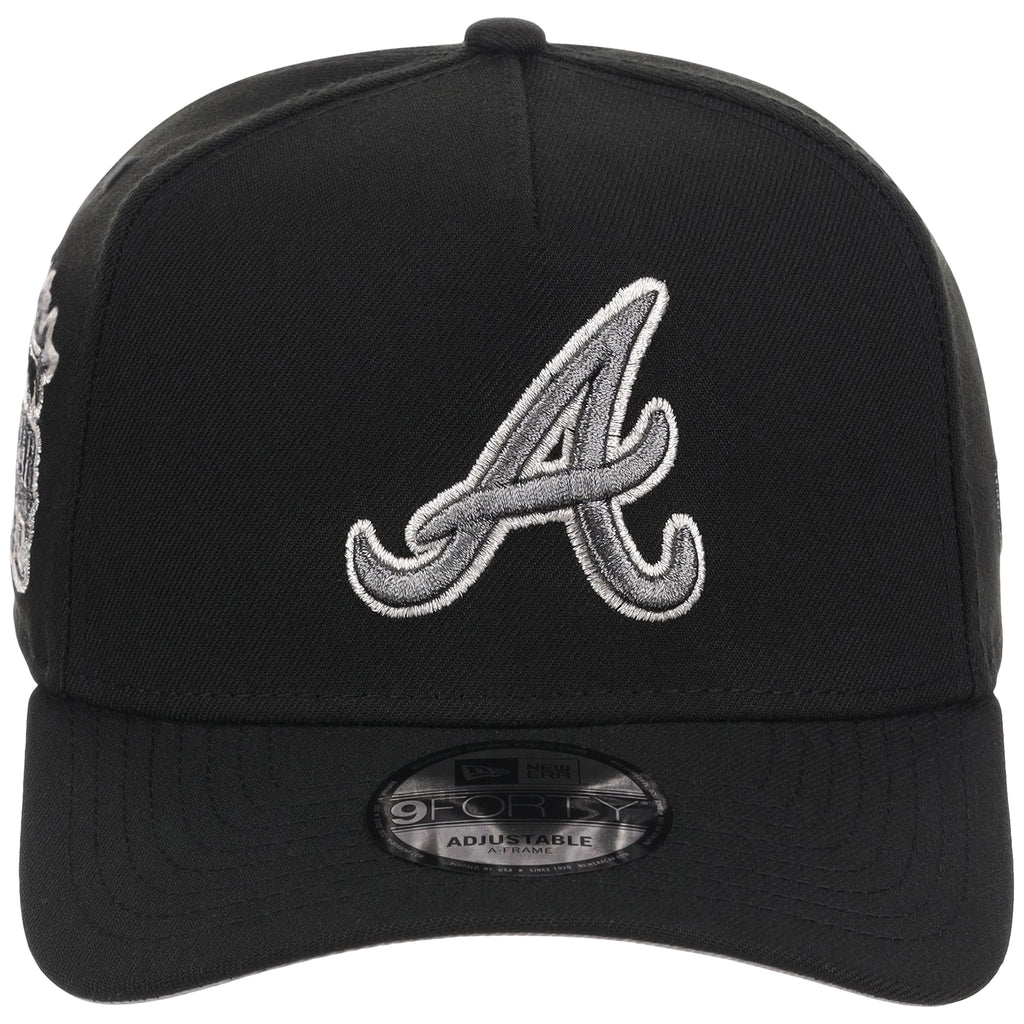 Atlanta Braves MLB Liquid Titanium New Era 9FORTY A-Frame