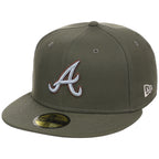 Atlanta Braves MLB Olive Alloy New Era 59FIFTY