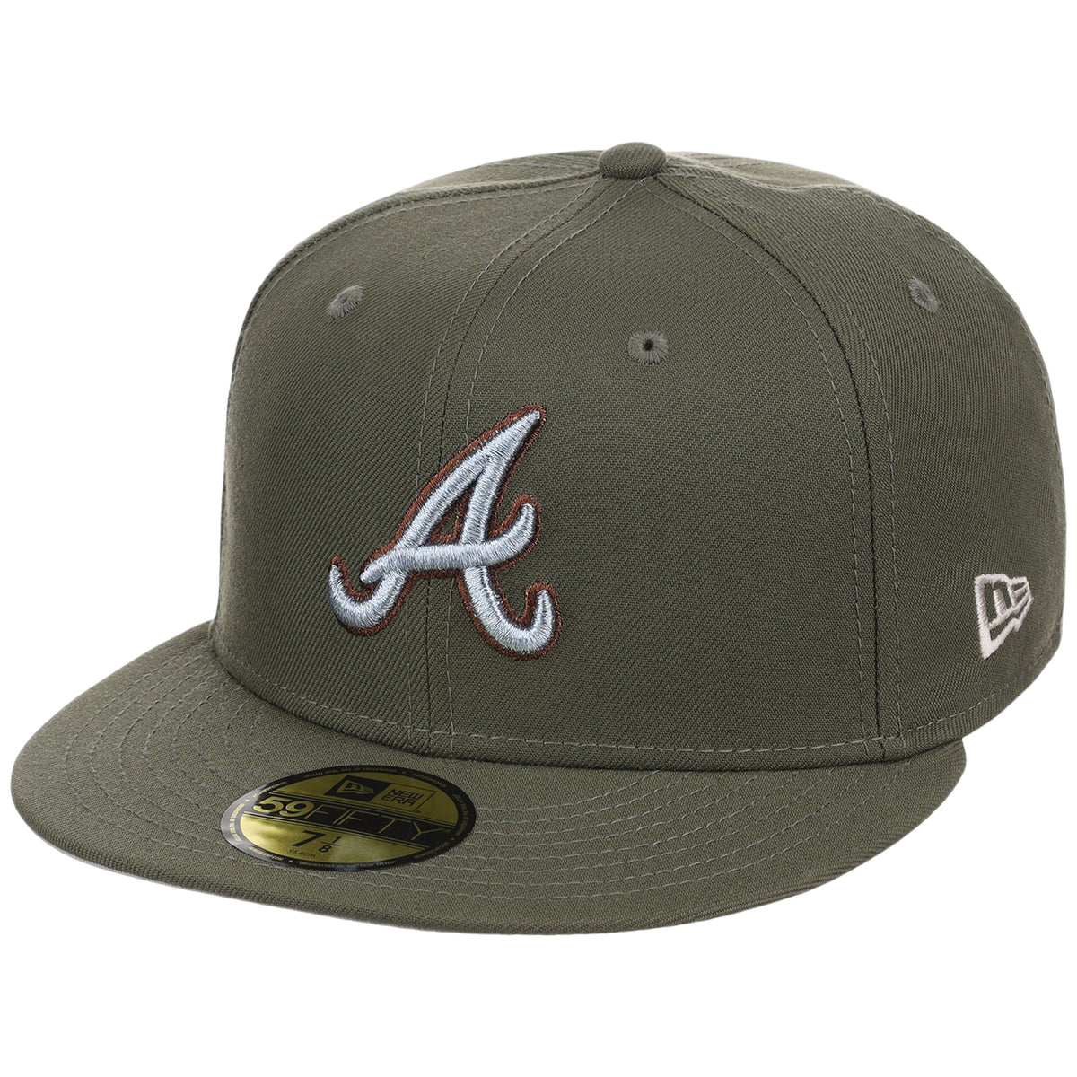 Atlanta Braves MLB Olive Alloy New Era 59FIFTY