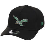 Philadelphia Eagles NFL Black Dome New Era 9FORTY A-Frame
