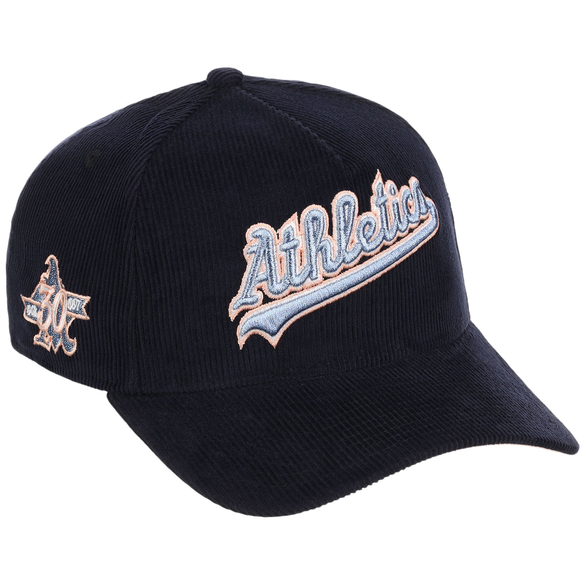 Oakland Athletics MLB Peach Ice Navy Cord New Era 9FORTY A-Frame