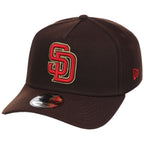 San Diego Padres MLB Burnt Wood FASHION CORE New Era 9FORTY A-Frame