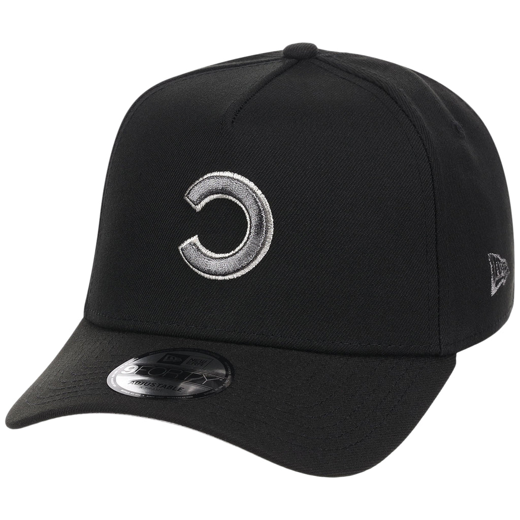Chicago Cubs MLB Flipmode 2.0 Liquid Titanium New Era 9FORTY A-Frame (Black/Black/Gray)